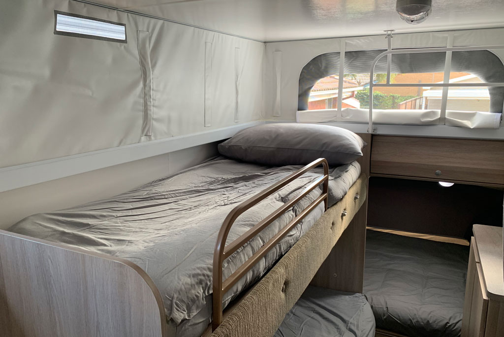 Practical Easy To Make Caravan Sheets, Caravan Bunk Bed Build